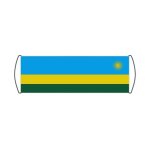 Banni�re de d�filement drapeau du rwanda 17x50cm
