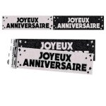 Bannieres joyeux anniversaire noires