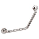 Barre d'appui courbee a 120 en acier poli de 45 cm loto