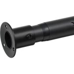 Barre t�lescopique rideau de douche noire mate 43 - 104 cm montage viss� stable verrouillage bouton - ...