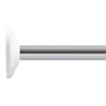 Barre tringle pour rideau de douche d'angle modulable a fixer en alu magic universal finition brillante ...