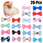 Barrette a cheveux pour chien, 20 pi�ces, couleur al�atoire, chiot, mignon, toilettage, floral, solide, ...