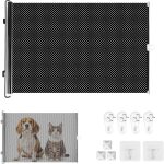 Barri�re escalier chien, barri�re de s�curit� chien, pvc barri�re de s�curit� r�tractable 0 - 125 cm, ...