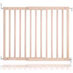 Barrire de scurit en bois robuste a fixation par vis, barrire d'escalier pour bb, installation ...
