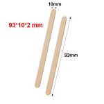 Btonnets de crme glace en bois naturel, cuillre a glace polyvalente, pour gteau a sucettes, pour ...