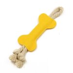 B�tonnets d'entra�nement pour les dents de chien, lot de 2, jaune