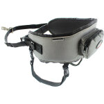 Baudrier ceinture polyvalent style sports, jogging et promenade avec son chien, gris