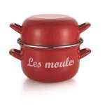 Baumalu - marmite  moules 18cm rouge - 312868