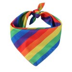 Bavoir bandana multi - usages pour chien, 1 pice, arc - en - ciel, style tropical, accessoire pour animaux ...