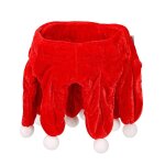 Bavoir foulard de nol pour animaux de compagnie, doux et mignon, avec pompon, cache cou, bandana, accessoires ...