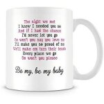 Be my baby film romantique dirty dancing mug tasse a caf tasse alphabet anglais mre tasse tasse a caf ...