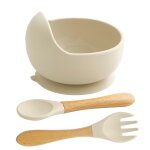 Beach - sable - bol d'alimentation en silicone personnalis avec nom ou logo pour bb, ventouse sre, ...