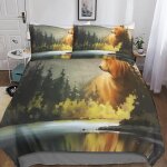 Bear housse de couette �� motif animal impression d parure de lit housses de couettes en microfibre hypoallerg ...