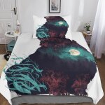 Bear housse de couette parure de lit de animal ensemble de literie imprim�� d taie d'oreiller linge de ...