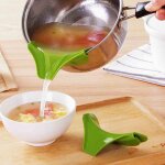 Bec verseur anti - d�versement en silicone, entonnoir cr�atif pour casseroles, bols et bocaux, gadgets ...