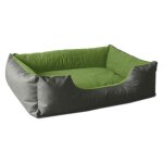 Beddog lupi lit pour chien, panier corbeille, coussin de chien [l env. 80x65cm, green - rock (gris / ...