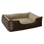Beddog lupi lit pour chien, panier corbeille, coussin de chien [l env. 80x65cm, melange (brun / beige)] ...