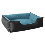 Beddog lupi lit pour chien, panier corbeille, coussin de chien [m env. 70x55cm, blue - sky (noir / bleu)] ...