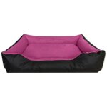 Beddog lupi lit pour chien, panier corbeille, coussin de chien [xxl env. 120x85cm, black - passion (noir ...