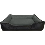 Beddog lupi lit pour chien, panier corbeille, coussin de chien [xxl env. 120x85cm, the - rock (noir / ...