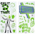 Beetlejuice stickers muraux du film warner brothers sous licence officielle avec 50 d�corations r�utilisables ...