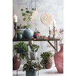 B�gonia plante artificielle rouge en pot h40