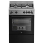 Beko - cuisinière gaz 73l 4 feux noir fbg62031xcs Beko - cuisinière gaz 73l 4 feux noir fbg62031xcs