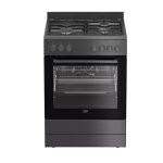Beko - cuisinire mixte 72l 4 feux anthracite fbm63130act