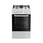 Beko fsg52020fw four et cuisinire gaz noir, blanc