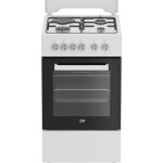 Beko fss53011dw four et cuisini�re gaz combi blanc