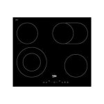 Beko hic 64403 t - vitroc�ramique - 4 plaques de cuisson - niche - largeur : 56 cm - profondeur : 49 ...