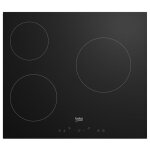Beko hic63400 vitrocramique noir - 3 foyers