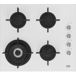 Beko hilw64122sw plaque de cuisson  gaz 60 cm blanc