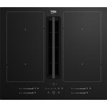 Beko hixi64701up plaque noir int�gr� 60 cm plaque avec zone � induction 4 zones hotte int�gr�e