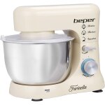Beper bp. 200 pétrin planétaire 1000 w récipient en acier inoxydable 4, 5 l crème Beper bp. 200 pétrin planétaire 1000 w récipient en acier inoxydable 4, 5 l crème