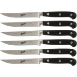 Berkel - adhoc set de 6 couteaux steak noir lame lisse