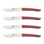 Berkel set 4 couteaux a steak rouge
