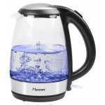 Bestron bouilloire numrique awk780g bleu 2200 w 1, 7 l verre