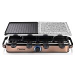 Bestron copper collection arg1200co - raclette / grill / plaque chauffante / pierrade - 1. 4 kwatt - ...