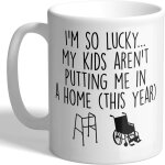 Betteraves, j'ai tellement de chance. mes enfants ne me mettent pas dans une maison (cette anne) - mug ...