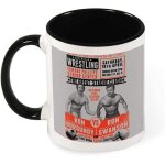 Betteraves superstar wrestling ron swanson vs ron burgundy anchorman parks and rec tasse a caf� en c�ramique, ...