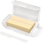 Beurrier avec couteau a beurre - beurrier plastique transparent et hermétique de qualité alimentaire ... Beurrier avec couteau a beurre - beurrier plastique transparent et hermétique de qualité alimentaire ...