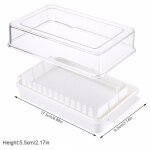 Beurrier avec couvercle, bote de rangement anti - poussire pour trancher le fromage, rcipient en plastique ...