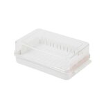 Beurrier avec couvercle en plastique, rcipient hermtique pour conserver les aliments, blanc, pour rfrigrat ...