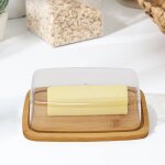 Beurrier a domicile avec couvercle, bote a beurre, conteneur de serveur de fromage, plateau de conservation ...