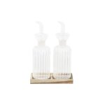 Beurrier - huilier - vinaigrier dkd home decor - s3041778 - set d'huile et de vinaigrier, estandar