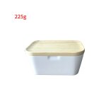Beurrier multifonctionnel avec couvercle, rcipient a beurre en porcelaine couvert, conteneur a chaleur, ...