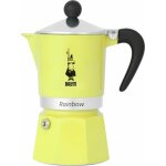 Bialetti 6537 machine à café manuelle cafetière à moka 0, 13 l noir, argent, jaune Bialetti 6537 machine à café manuelle cafetière à moka 0, 13 l noir, argent, jaune