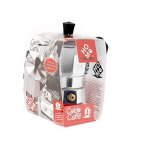 Bialetti - caldo caff - cafetire moka avec 1 tasse en aluminium couleur gris 12 x 6, 5 x 13 cm