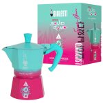 Bialetti squid game cafeti�re � moka bleu et rose